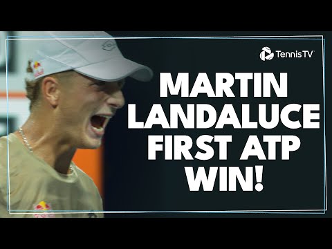 18-Year-Old Martin Landaluce Wins First-Ever ATP Match! | Miami 2024 Highlights