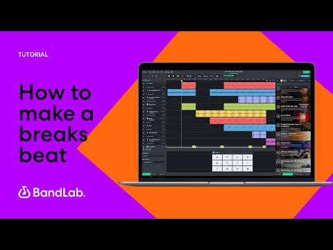 How to make a breaks beat using BandLab's free web Mix Editor (BandLab Tutorial)