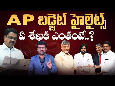 AP బడ్జెట్ హైలైట్స్, ఏ శేఖకి ఎంతంటే? | AP Budget 2026 Highlights | Chandrababu | Marokonam by Prasad
