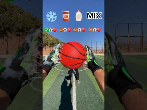 NAIL GOALKEEPER'S GLOVES IN ASMR CATCH THE BALLS 🧤🏀🎈#shorts #viralvideo #challenge
