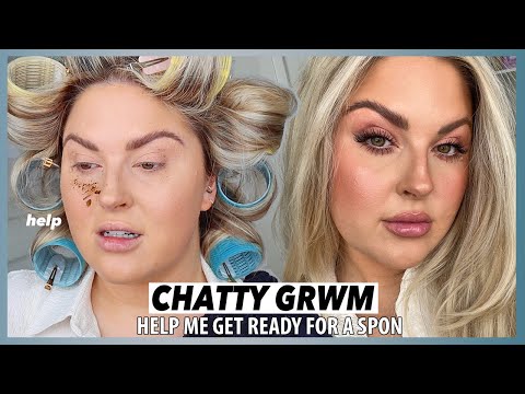 GRWM for a sponsorship! ? a freckle disaster.... soft glam, individual lashes, lots of blush!