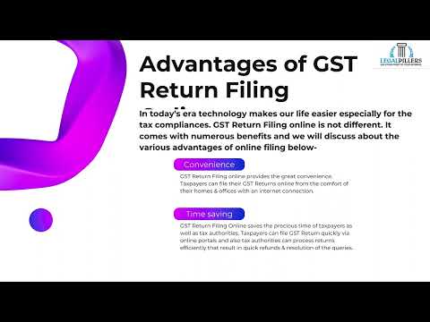 Advantages & Disadvantages of GST Return Filing Online