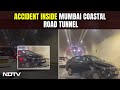 Mumbai News | Car Hits Mumbai Coastal Road Tunnel Wall, Rescue Teams Rush In, Traffic Hit