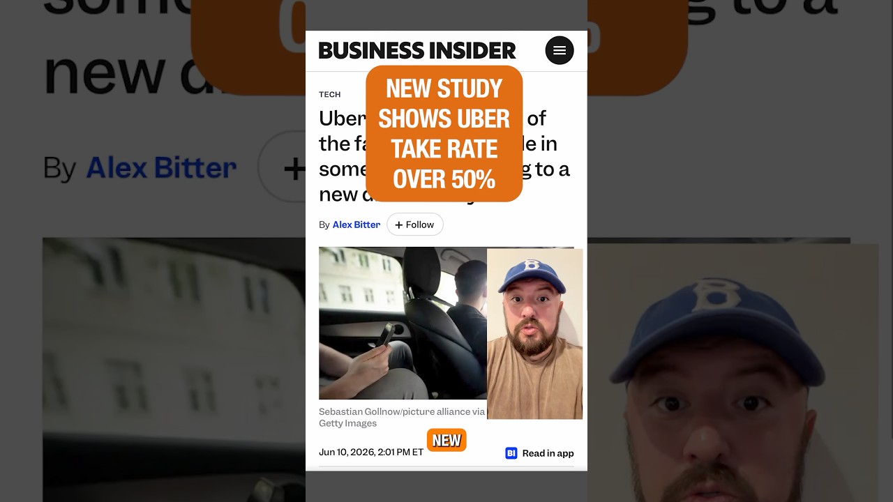 New Study Shows Uber Take Rate Over 50% #rideshare