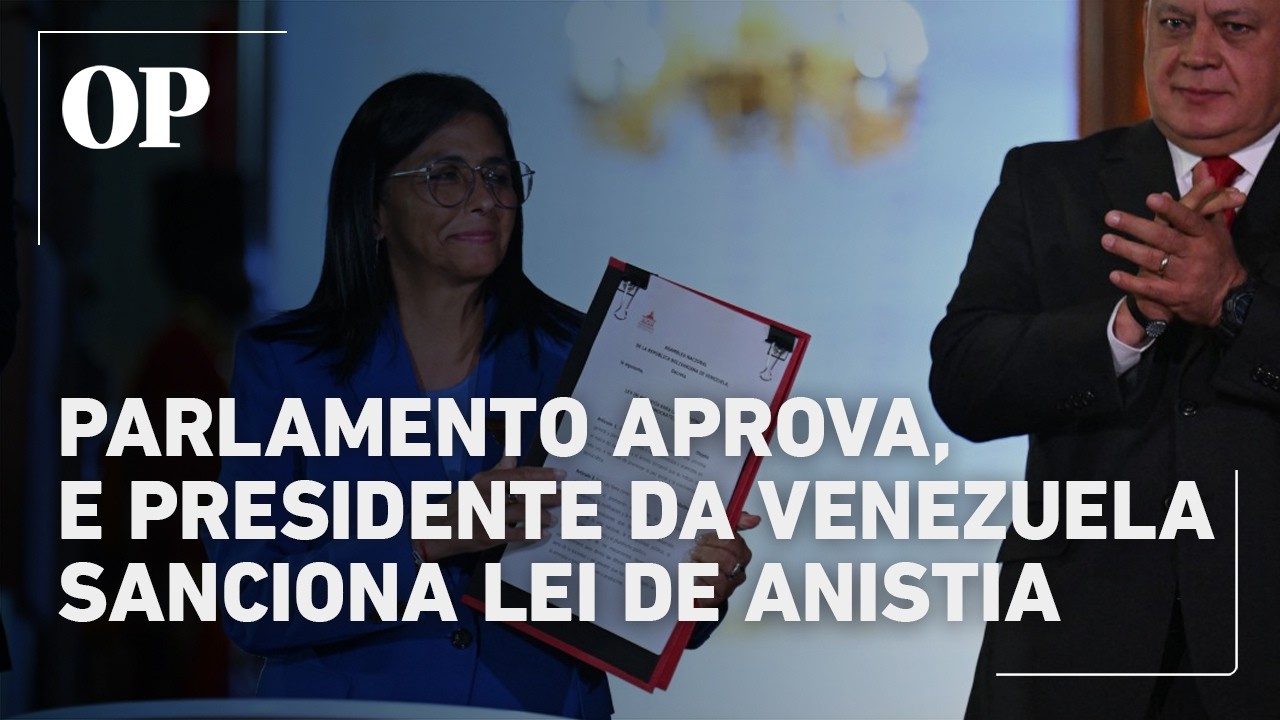 Parlamento aprova, e presidente da Venezuela sanciona lei de anistia para presos políticos