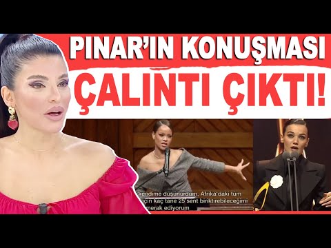 Pınar Deniz'in Altın Kelebek ödül töreni konuşması, Rihanna'dan çalıntı çıktı!