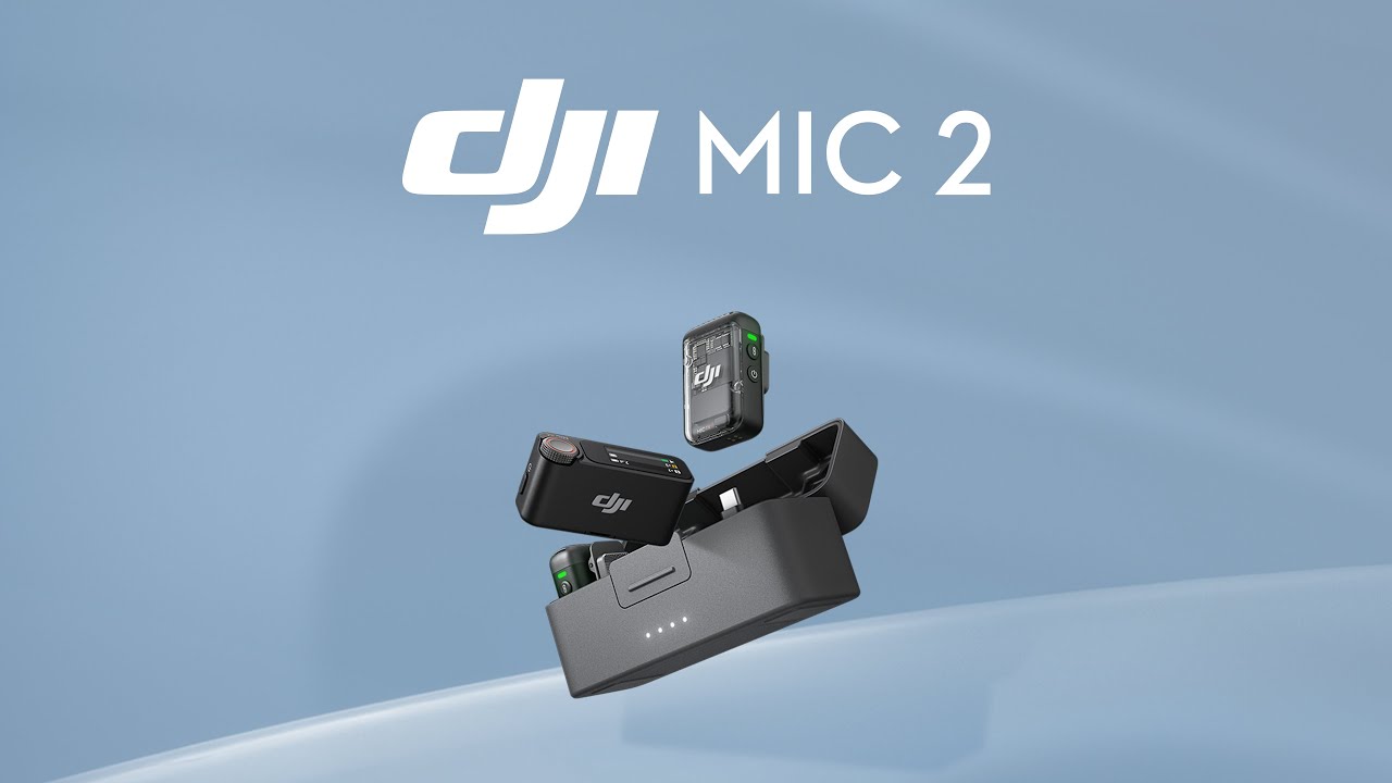 Video DJI Mic 2 - Micrófono Inalámbrico, Sistema de Grabación de Audio, Bluetooth, 3.5mm, USB-C, Lightning, Negro