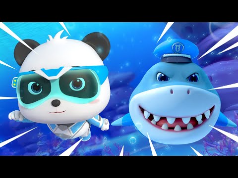 *NEW*키키묘묘구조대 출동!|상어경찰을 구해요|나쁜 늑대도둑 잡아요!|슈퍼구조대동화 제8화|베이비버스 동화동요|BabyBus