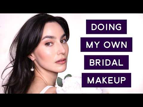 Doing my own Bridal Makeup 💍  Satin Nude - A "Natural" Bridal Makeup Tutorial ✨ Bridal Trials #1
