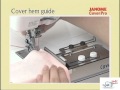 Guide ourleur plat couvert JANOME