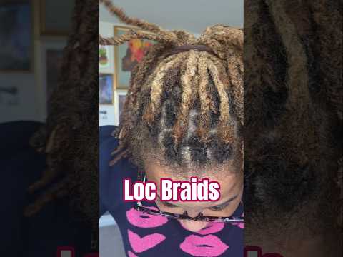 LOC BRAIDS I usually do twist I enjoyed these #BraidsOnLocs #LocBraids #LocStyles