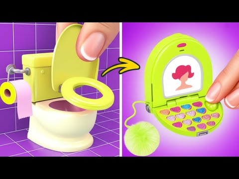 オタクから人気者の人形に変身 👄 123GO!による小さなミニチュアクラフト＆DIY