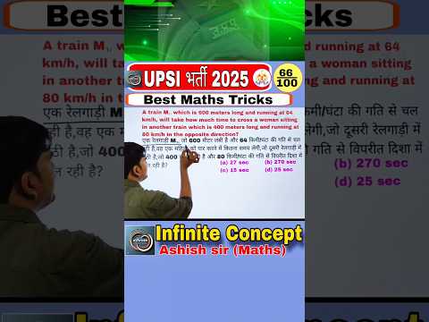 “🔥 Target UPSI 2025 | Maths Short Tricks | Important PYQ Maths |SSC | Infinite Concept | Ashish Sir”