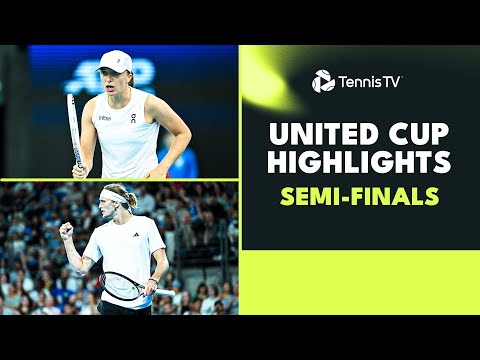 Swiatek, Garcia, Kerber, Zverev & De Minaur All Feature | United Cup 2024 Semi-Final Highlights