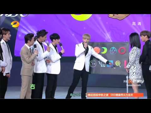 140908 EXO 湖南卫视中秋晚会 ゲーム部分日本語字幕
