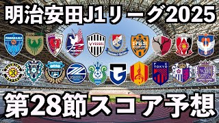 【2025】J1リーグ第28節スコア予想