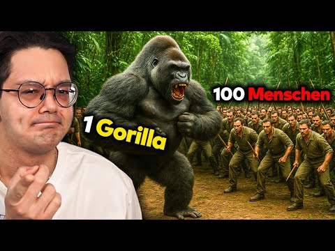 100 MENSCHEN vs. 1 GORILLA - Wer würde gewinnen?