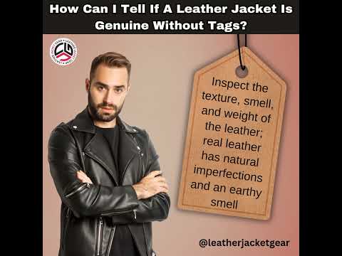 How Can I Tell If A Leather Jacket Is Genuine Without Tags? #genuine #tags #shorts