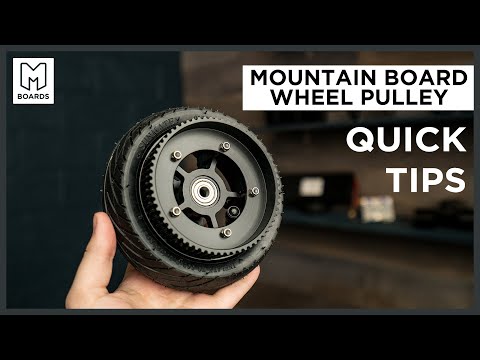DIY Electric Mountain Board Wheel Pulley Installation Guide
