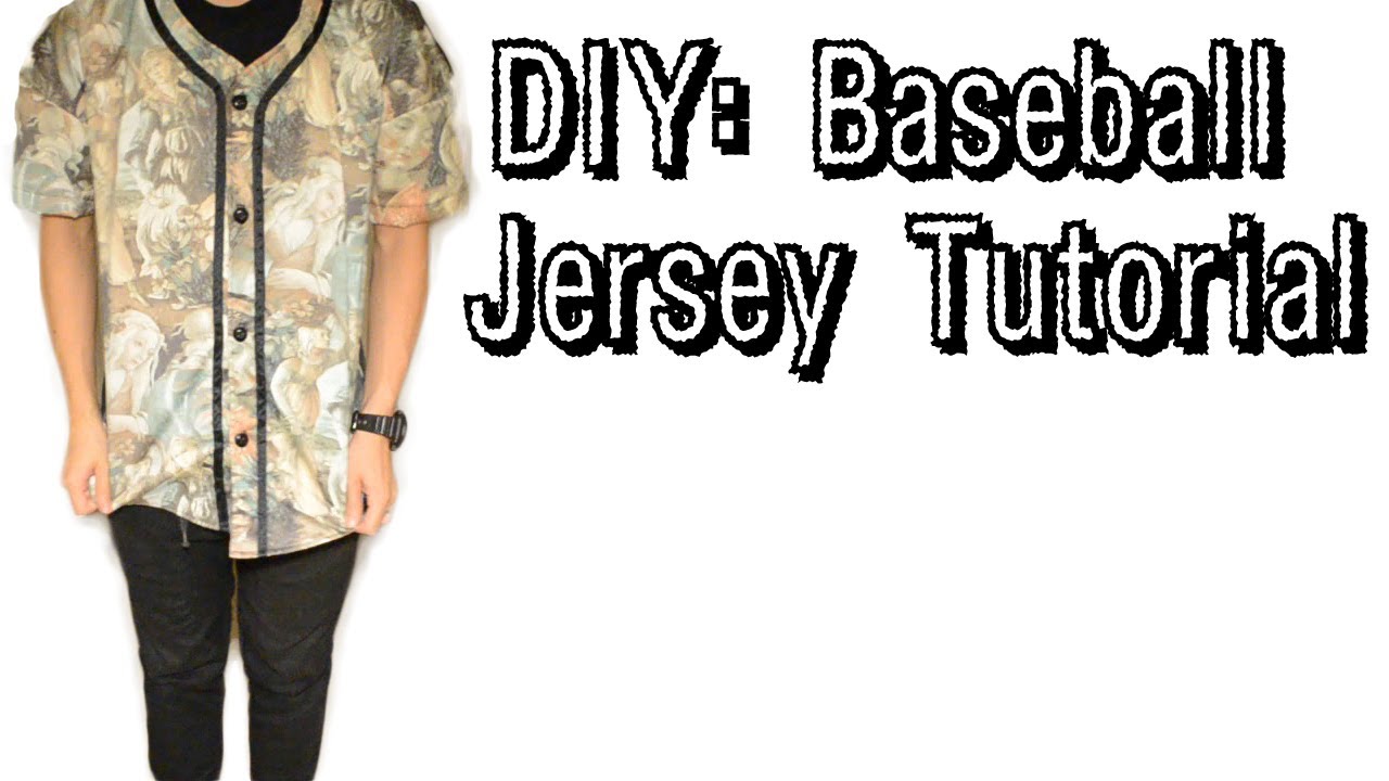 DIY Baseball Jersey Tutorial YouTube