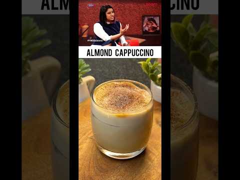Homemade almond cappuccino ☕✨ creamy, nutty & dairy-free bliss in every sip 🥛#shorts #coffee #foryou