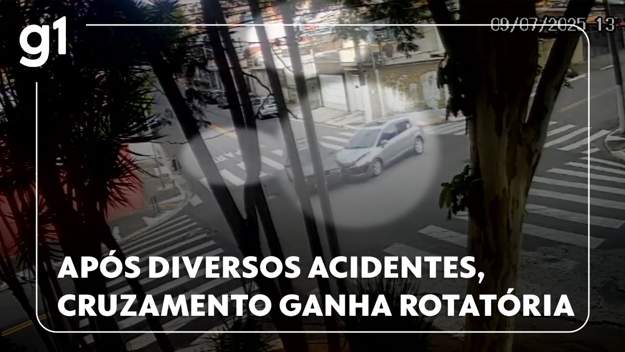 Após diversos acidentes registrados, cruzamento da Zona Sul de SP ganha rotatória