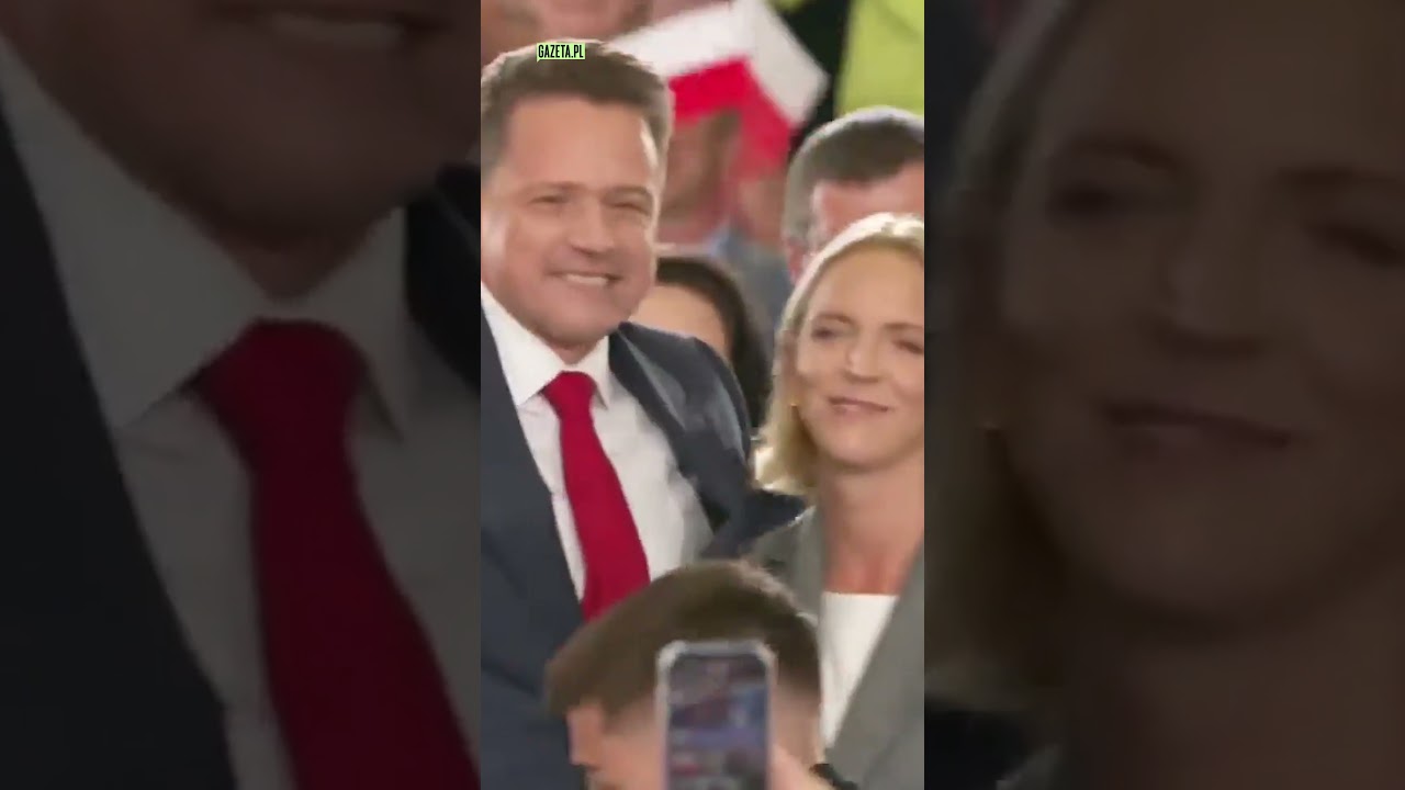 Gospodarz z żoną podczas wieczoru wyborczego
