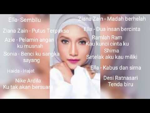 12 lagu balada menggamit kenangan oleh Ella Ziana Zain Azie Haida Nike Ardilla Sonia Ramlah Ram.