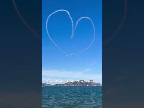 Love Over the Bay ❤️ Fleet Week San Francisco #FleetWeek #SanFrancisco #AirShow #AviationLovers