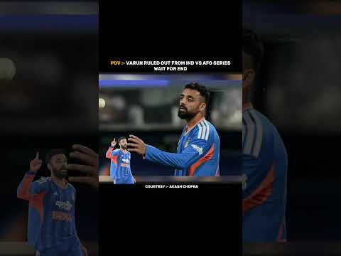 Akash Chopra <strong>On</strong> Varun Chakravarthy Ruled Out AFG vs <strong>IND</strong> Series 💔... #shorts #cricket