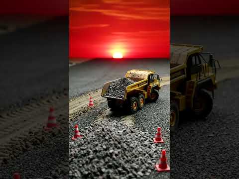 Tiny Titans at Work: Miniature Road Construction Time-Lapse! 🚧