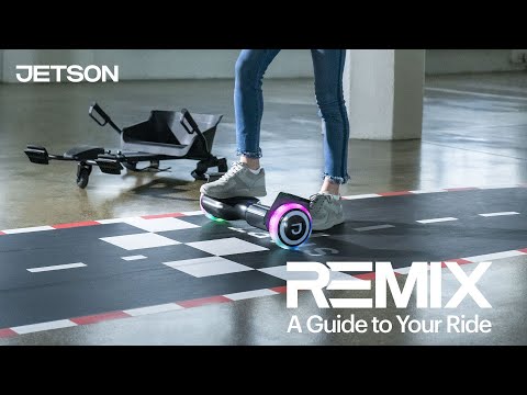 Jetson Remix - Light-Up Hoverboard + Jetkart Combo