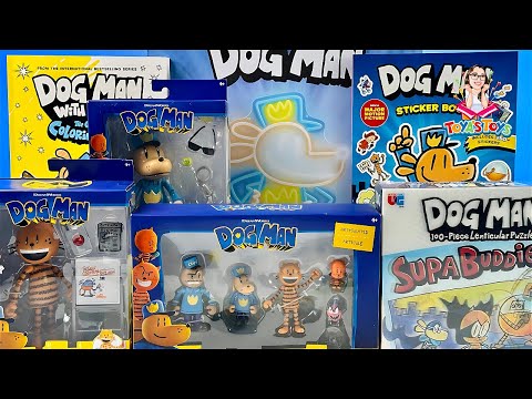 Unboxing and Review of Dog Man Toys Collection