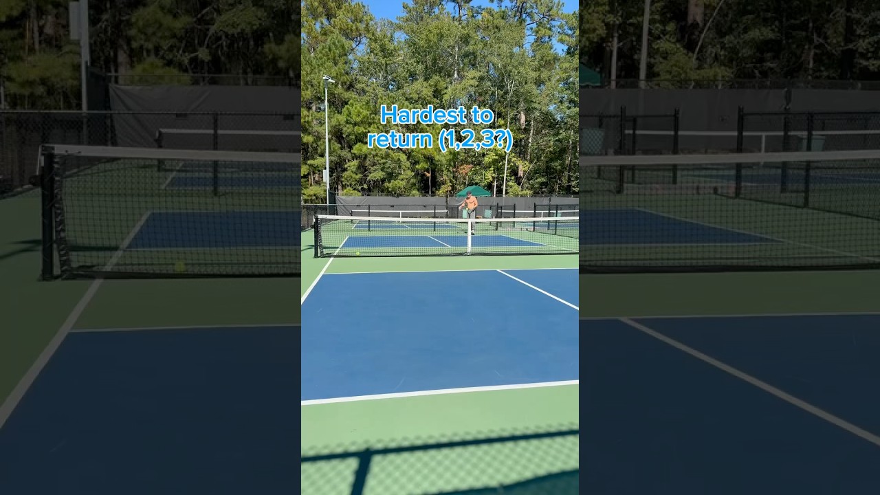 Hardest Pickleball Serves To Return 😳 #pickleball #pickleballshorts #pickleballviral