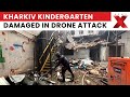 Panic in Kharkiv: Kindergarten Hit by Russian Drone, Families Take Refuge in Shelter