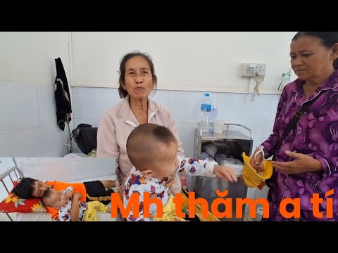 Đưa con trai Mh đi khám bệnh lại nghe a tí lục bình nhập viện nên ghé thăm 