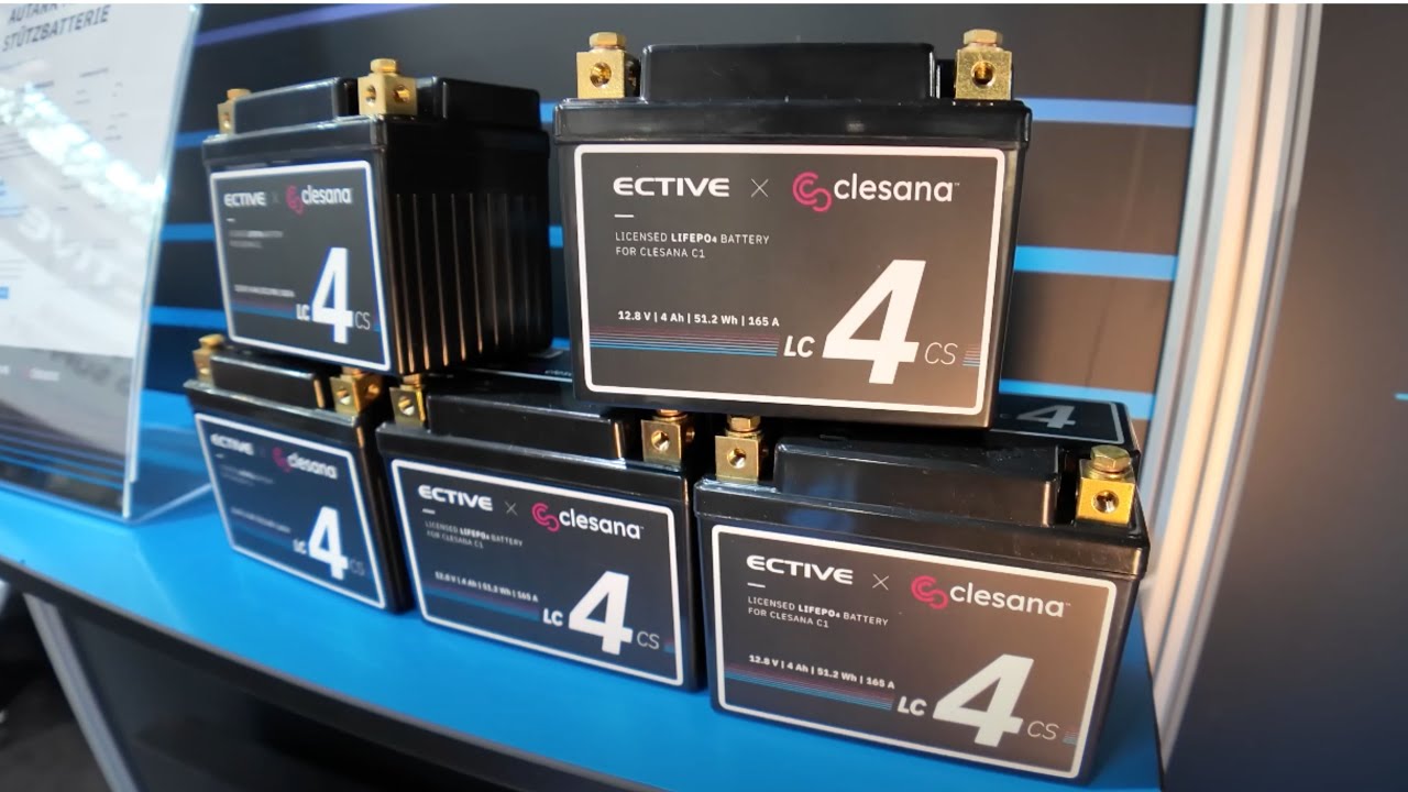 WOHNMOBIL CAMPING ZUBEHÖR 2026 Neuheiten ECTIVE x Clesana: LC 4CS LiFePO4-Batterie