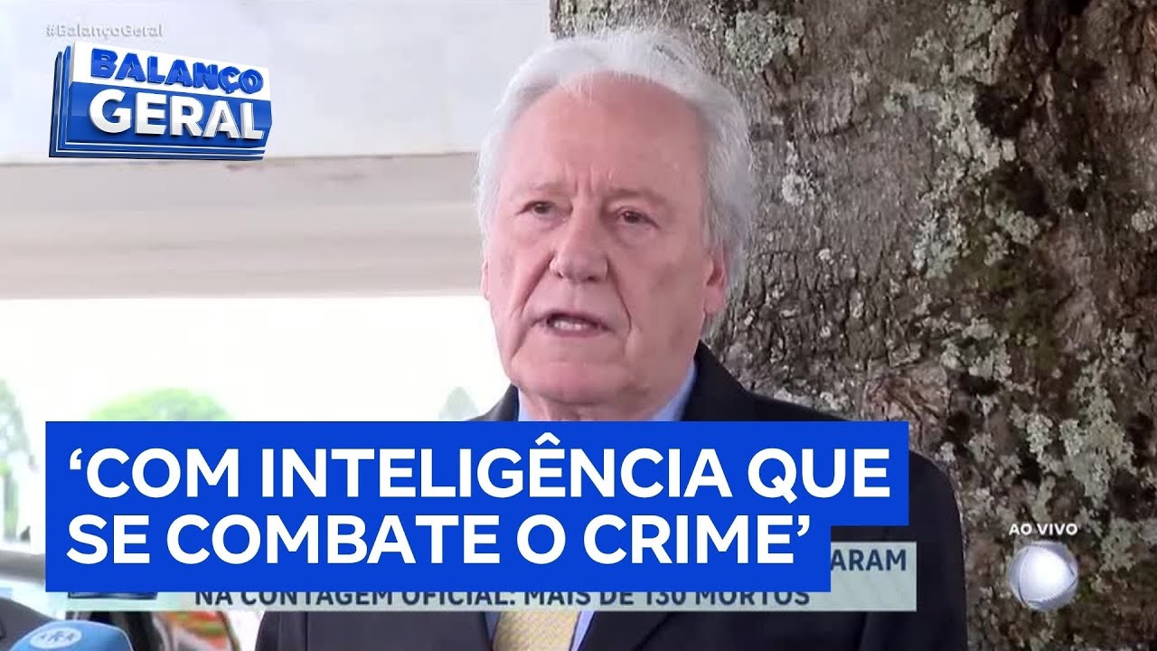 Não basta força bruta para enfrentar o crime organizado diz ministro Ricardo Lewandowski  TV Online Não basta força bruta para enfrentar o crime organizado diz ministro Ricardo Lewandowski