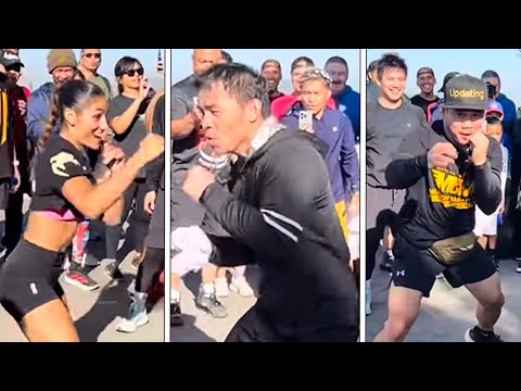 Manny Pacquiao SPEED COMPETITION • FASTER HANDS than boxers HALF HIS AGE | CAN ANYONE OUTSPEED HIM?