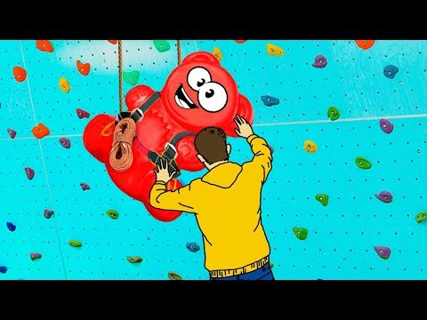 FUN CLIMBING WALL FOR JELLY GUMMY BEAR. THE NEW ADVENTURES