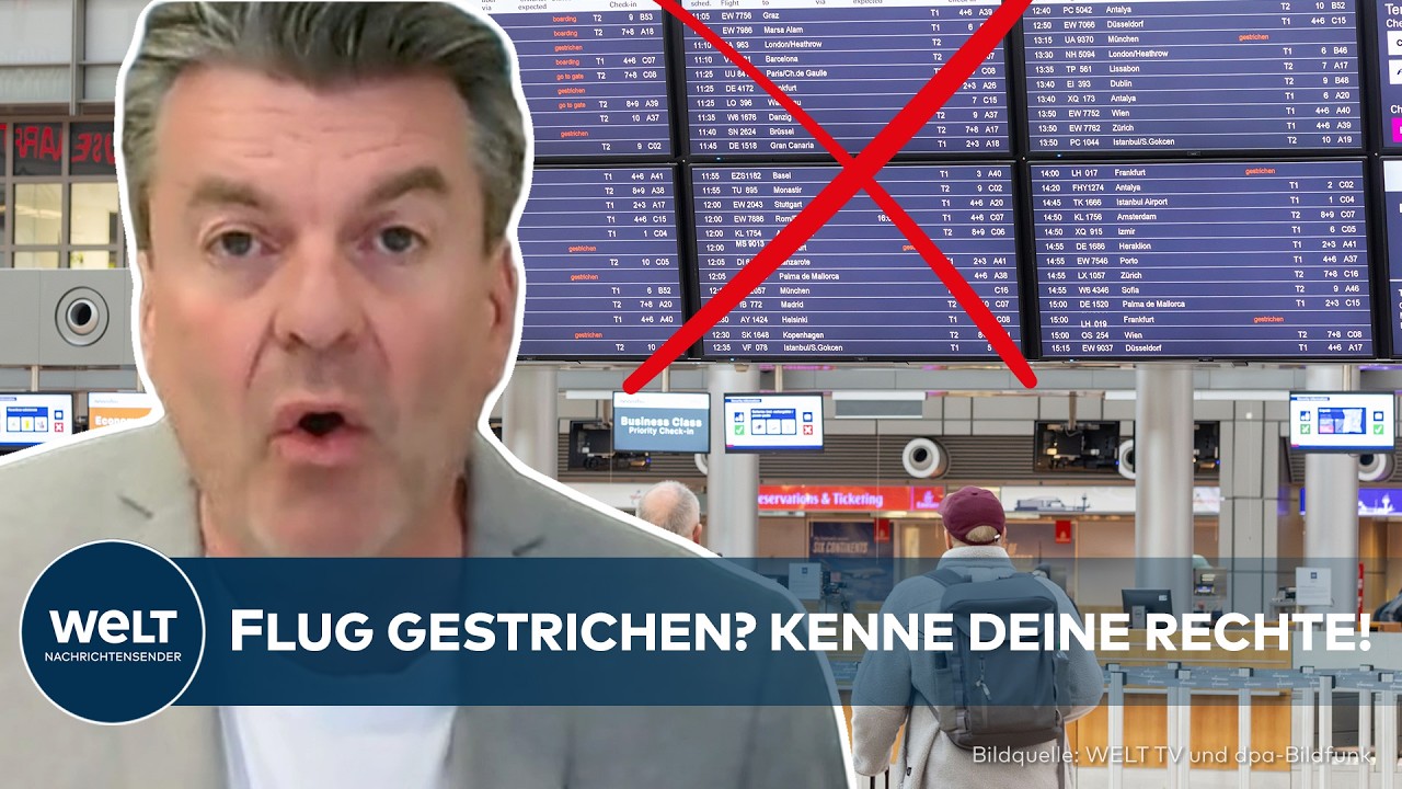 FLUGAUSFALL BEI AIRLINES: Experte erklärt – Diese Rechte greifen bei Erstattung und Ersatzflug