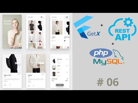GetX Flutter Online Store Shopping App Tutorial | Full Stack PHP MySQL Rest Api E-Commerce Course