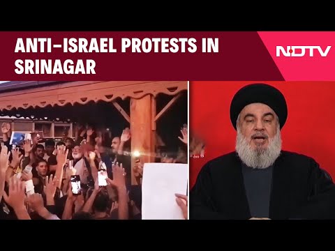 Jammu Kashmir News | Anti-Israel Protests In Srinagar Over Hezbollah Leader's Killing | Israel War