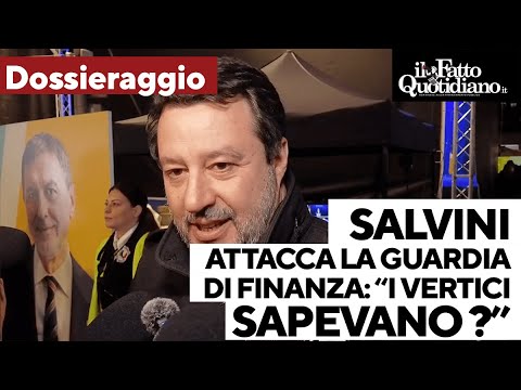 Salvini attacca la Guardia di finanza: "Dossieraggio? I vertici ne erano al corrente?"