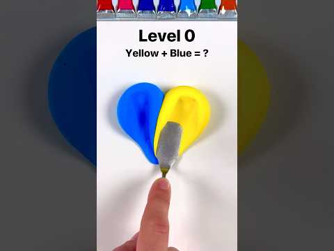 How many did you get right?? #colormixing #claymixing #guessthecolor#oddlysatisfying #asmr