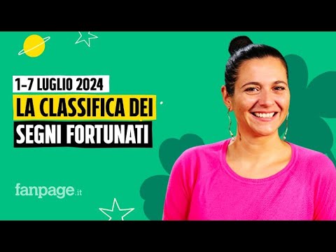 Oroscopo, la classifica dei segni più fortunati della settimana dall'1 al 7 luglio 2024