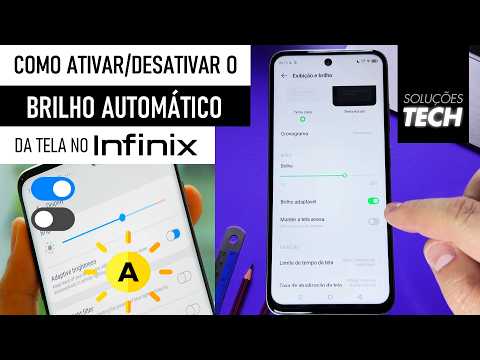 Como Ativar ou Desativar o BRILHO AUTOMÁTICO da Tela no INFINIX (ATUALIZADO)