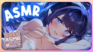 【3DIO ASMR】Fluffy sounds & soft humming for sleep 💙 [Cozy ASMR Relay]