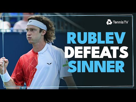 Andrey Rublev Upsets Jannik Sinner In Montreal! 👏 | Montreal 2024 Highlights