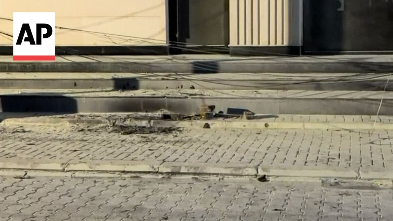 A drone falls in the heart of Iraq's capital Baghdad